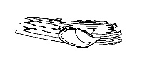 Zaślepka, kratka halogenu lewego VECTRA C od 2006 sport halogen